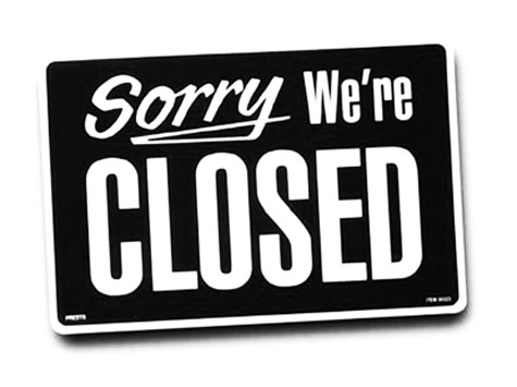 closed main
