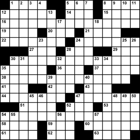 Crossword: 'I repeat' - sounds familiar . . . it's all coming back to me now . . .