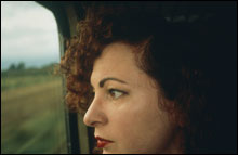 SELF-PORTRAIT ON TRAIN, GERMANY: The quality of Nan Goldin's work and her local connections made her an obvious - and necessary - choice for the ICA's new permanent collection.